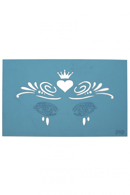 PXP Schmink Sjabloon Face Paint Hart Met Kroon