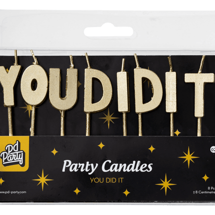 Geslaagd Kaarsen You Did It 14cm