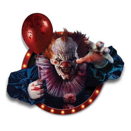 Halloween Muursticker Clown 80cm