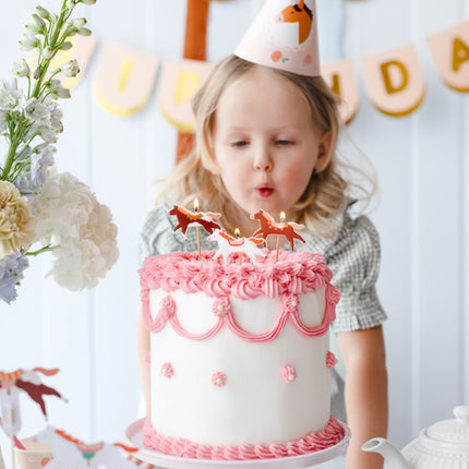 Paard Kaarsen 6cm 3st