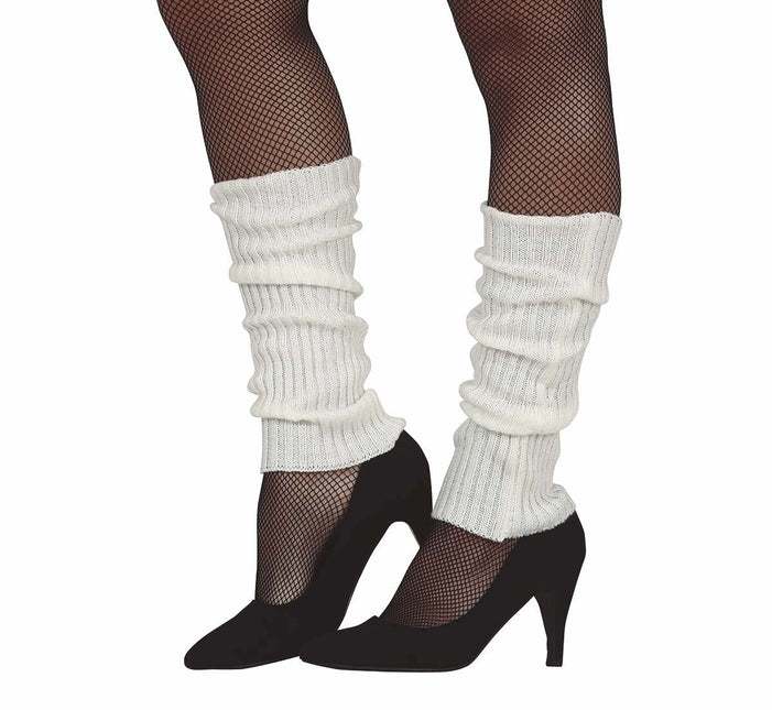 Witte Beenwarmers Neon