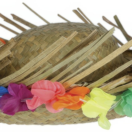 Hawaii Strohoed Met Bloemen