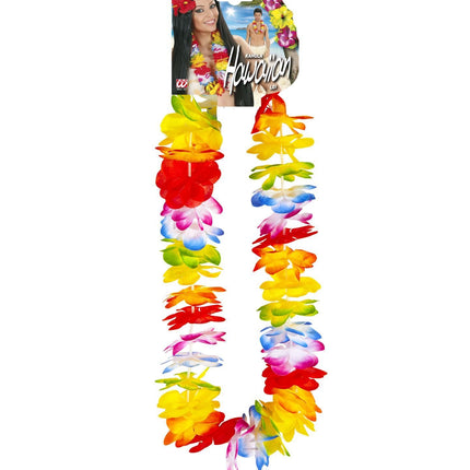 Gekleurde Hawaii Krans Luxe