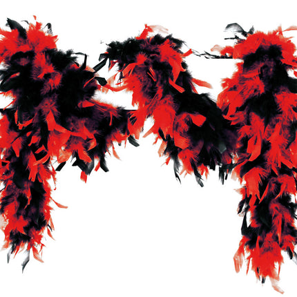 Zwart Rode Boa Lang 1,8m