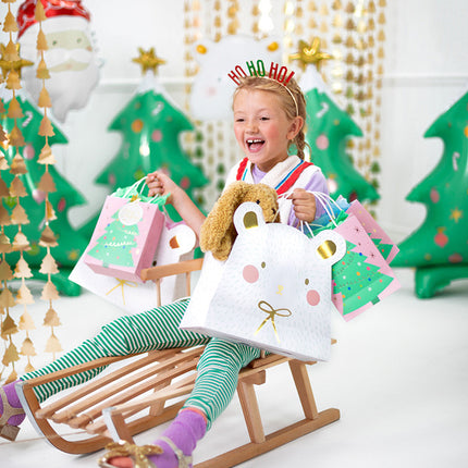 Cadeautasje Ijsbeer 31,5cm