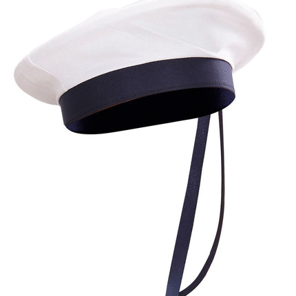 Wit Blauwe Pet Kapitein