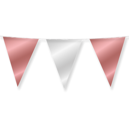 Rose Goud Zilveren Slinger Metallic 10m