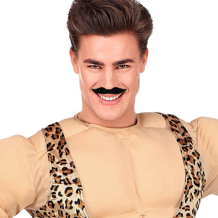 Zwarte Nep Snor Groot