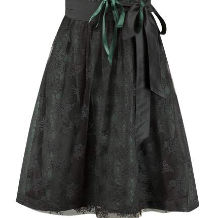 Zwart Groene Dirndl Jurk Oktoberfest Dames Jaquard