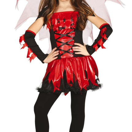 Duivel Halloween Kostuum Meisje Rode