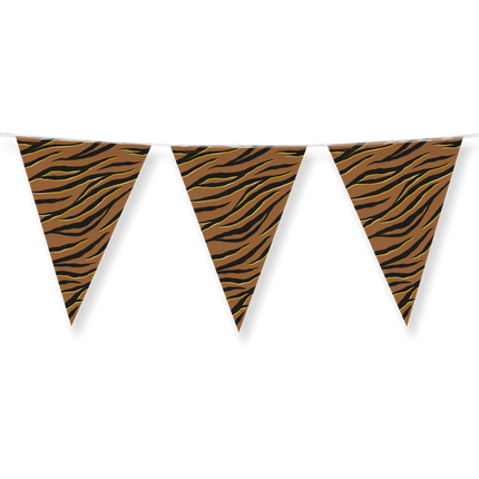 Bruin Zwarte Slinger Zebra Print 10m