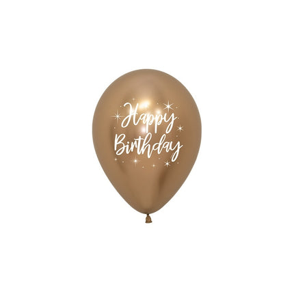 Ballonnen Happy Birthday Radiant Reflex Mix 25st