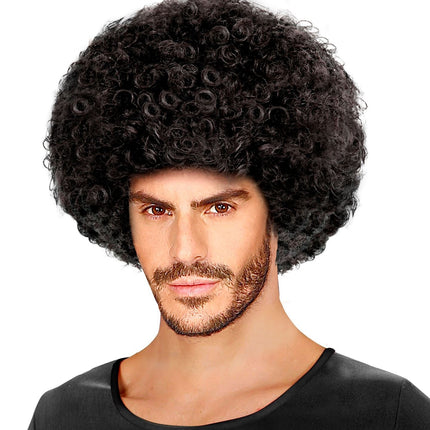 Zwarte Pruik Afro Unisex