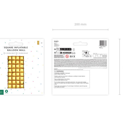Gouden Ballonnen Muur 1,43m
