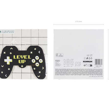 Gaming Party Servetten 16cm 12st