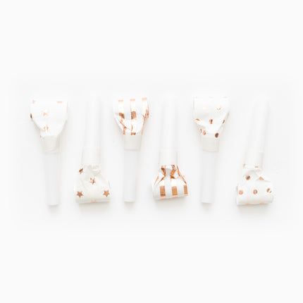 Roltongen Rose Goud 6st