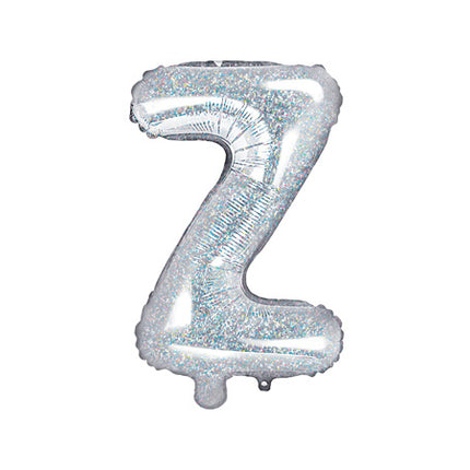 Folie Ballon Letter Z Holografisch Leeg 35cm