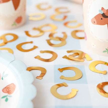 Gouden Confetti Hoefijzers