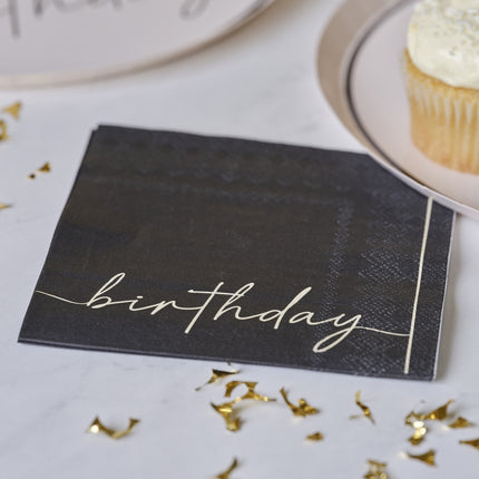 Servetten Birthday 12,5cm 16st