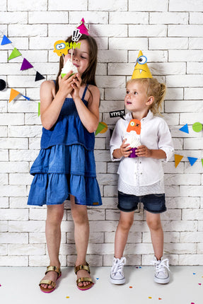 Monster Feesthoedjes 16cm 6st