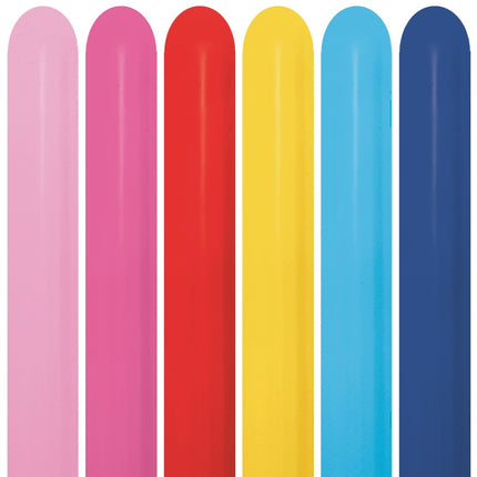 Modelleerballonnen Fashion Mix 7,6cm 152cm 50st