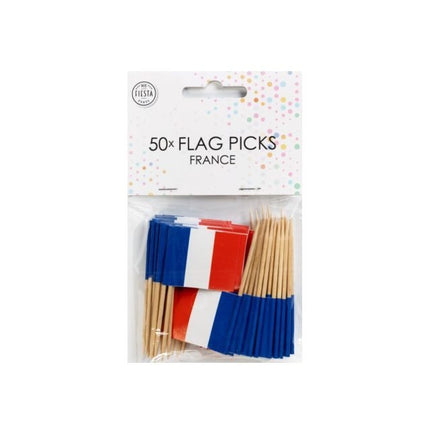 Cocktailprikkers Frankrijk 8cm 50st