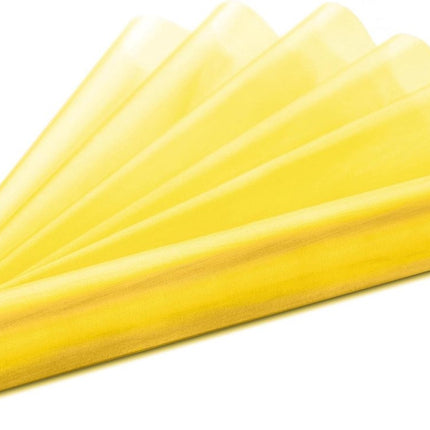 Gele Organza Stof 36cm 9m