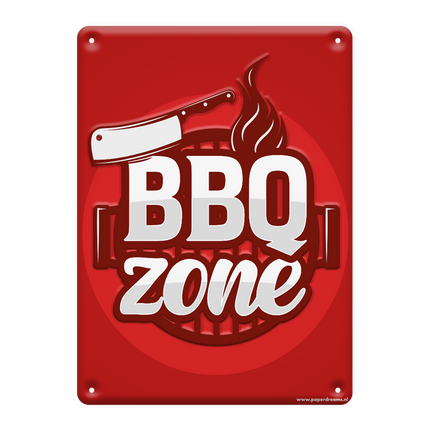 Metalen Bord Bbq Zone