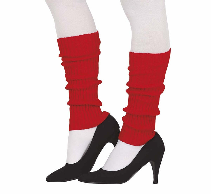 Rode Beenwarmers Neon