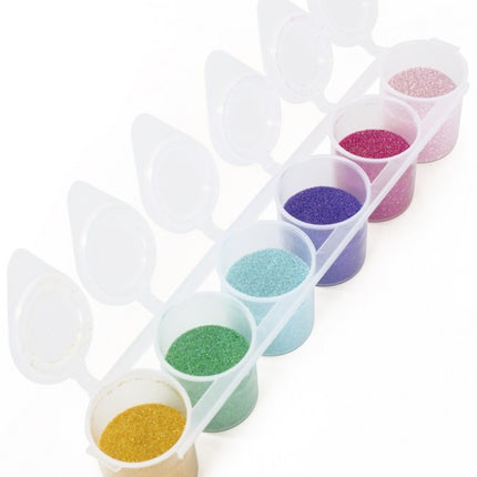 Gekleurde Glitters Unicorn Fine 6st