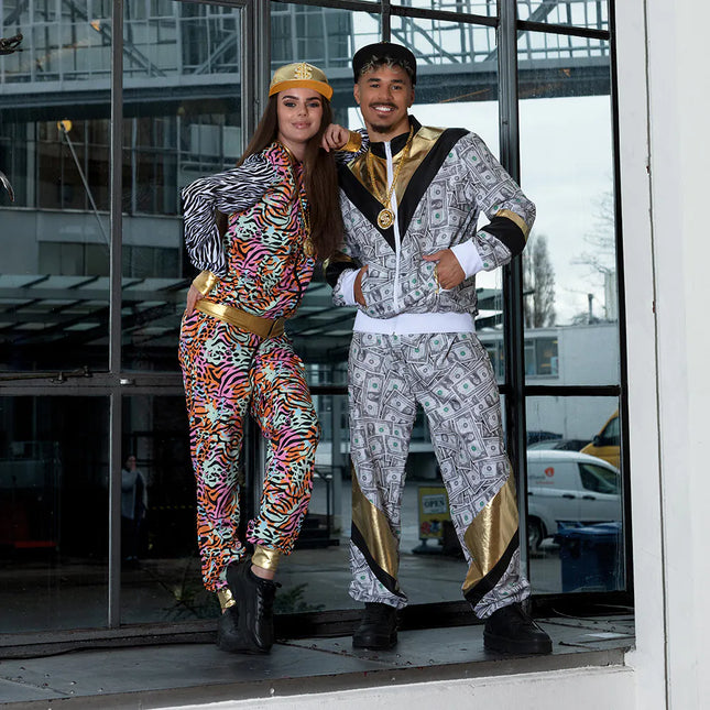 Gekleurde Trainingspak Fout Dames Dierenprint