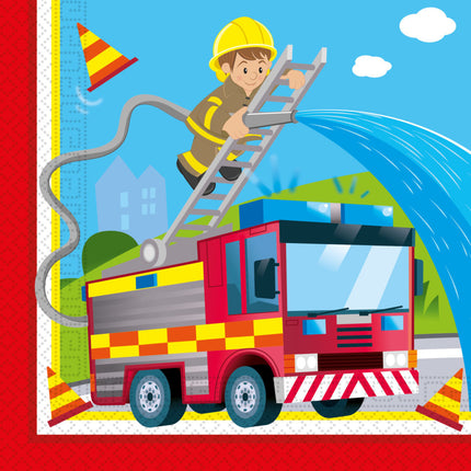 Servetten Brandweer 33cm 20st