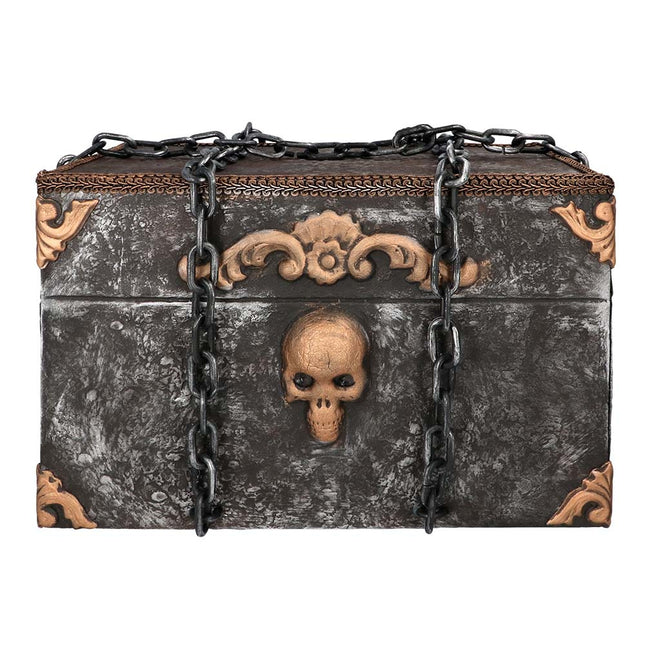 Halloween Pop Piraten Schatkist Met Beweging, Licht en Geluid 50cm