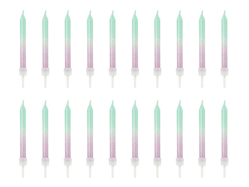 Kaarsjes Ombre 6cm 20st