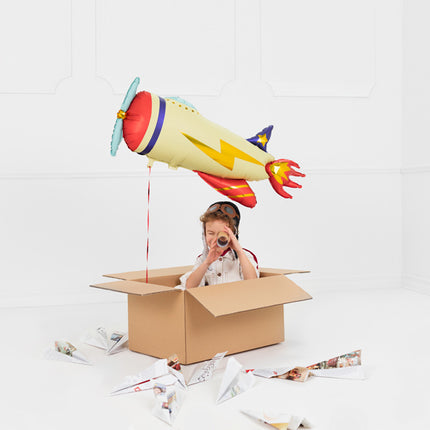 Helium Ballon Vliegtuig Leeg 91cm