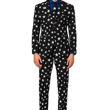 Zwart Wit Sterren Pak Heren OppoSuits