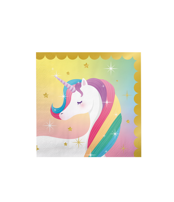 Unicorn Servetten 16cm 16st