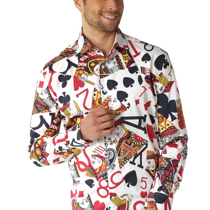 Casino Speelkaarten Overhemd Heren OppoSuits