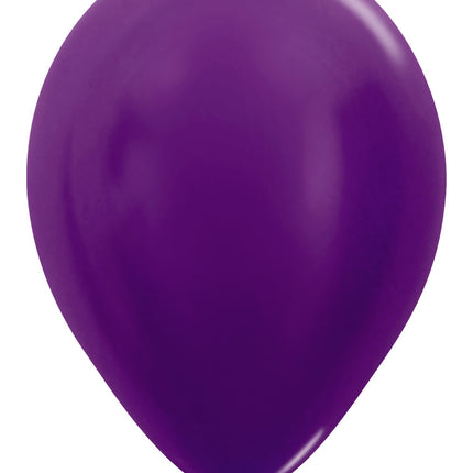 Ballonnen Metallic Violet 30cm 50st