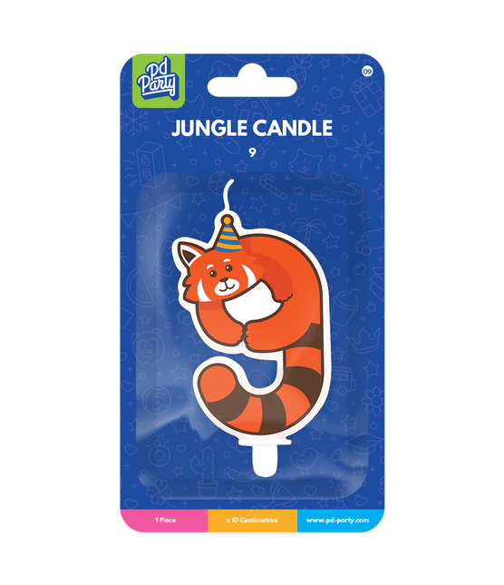 Kaars 9 Jaar Wasbeer