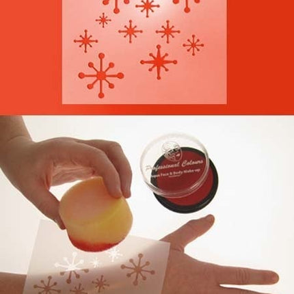 PXP Schmink Sjabloon IJssterren12x13cm