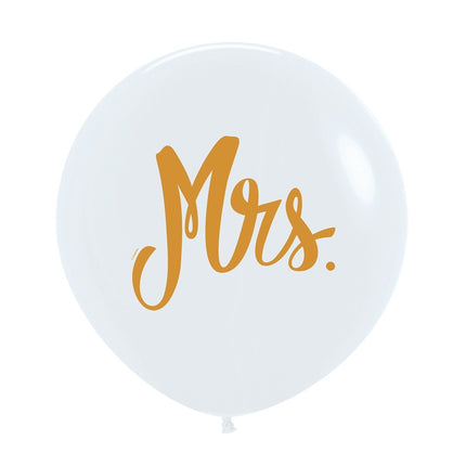 Ballonnen Mrs White 61cm 3st