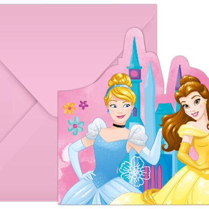 Prinssessen Uitnodigingen 6st