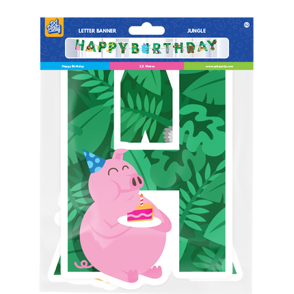 Jungle Letterslinger Happy Birthday 2,5m