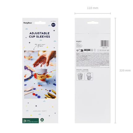 Space Bekerhulzen 23cm 6st