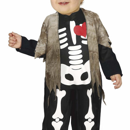Halloween Kostuum Baby Skelet