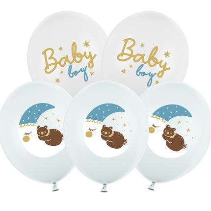 Baby Ballonnen Blauw 30cm 6st