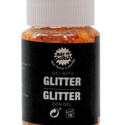 Oranje Glitter Gel 20g