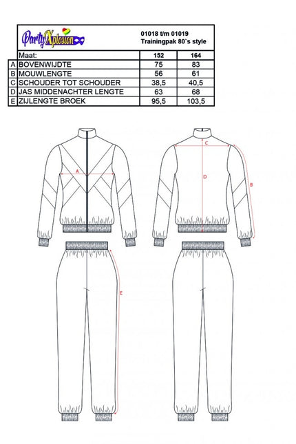 Trainingspak 80`S Style Kids 164