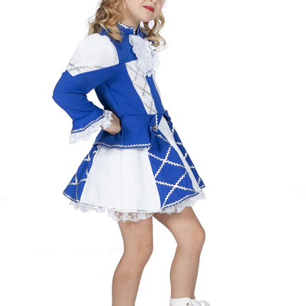Majorette Kostuum Blauw Meisje